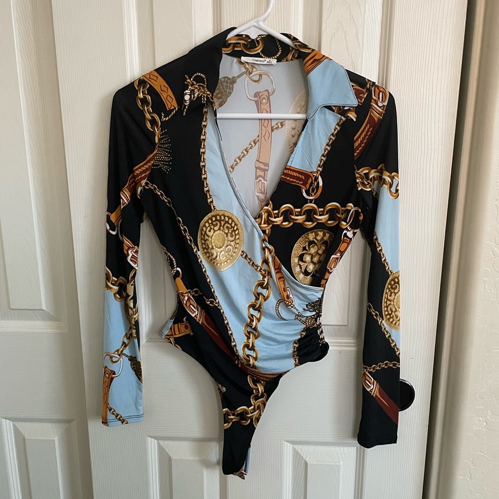 Sexy long sleeve bodysuit
